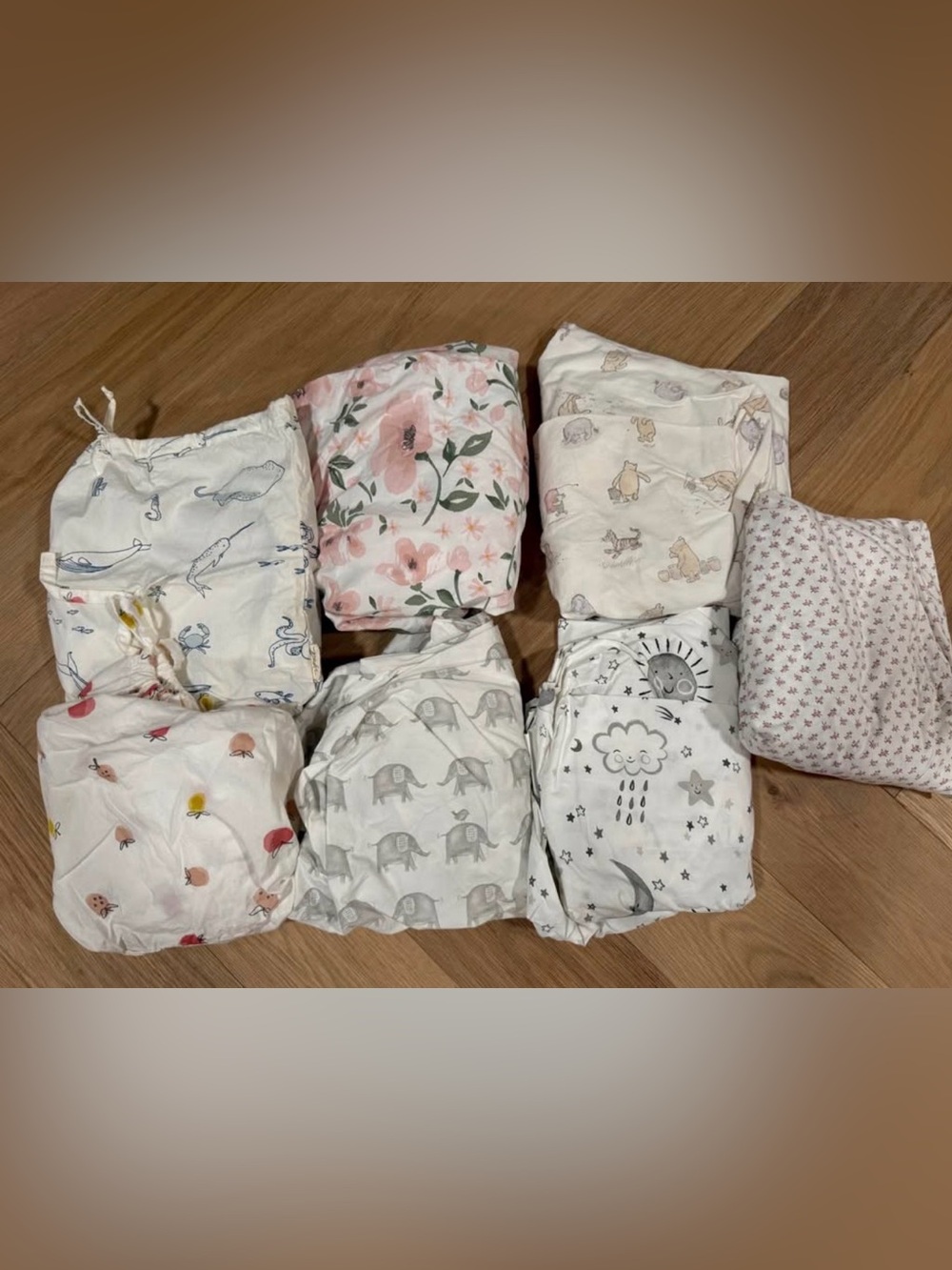 Bundle of Pottery Barn Crib Sheets